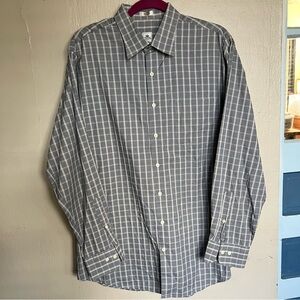 Peter Millar houndstooth cotton button down shirt